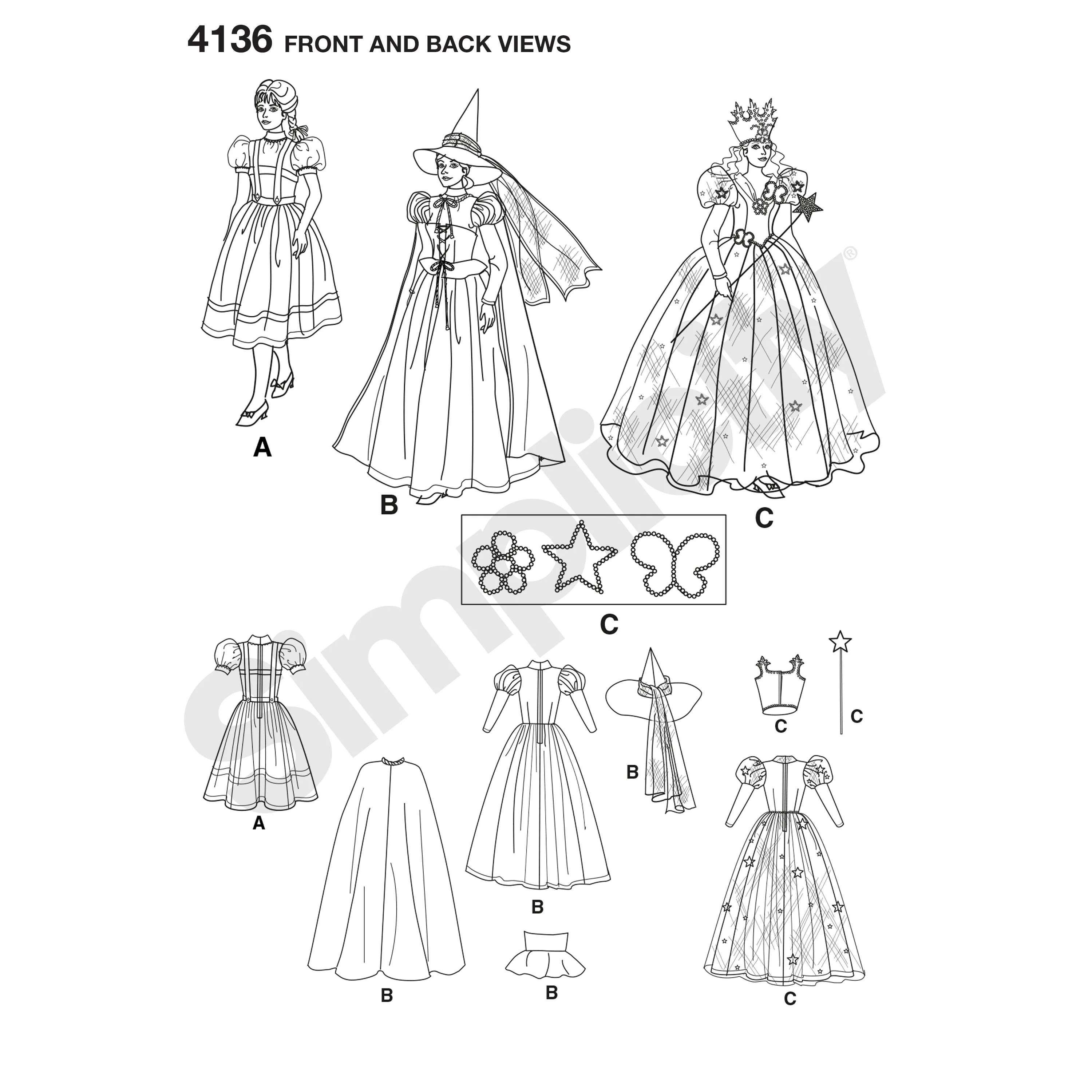Simplicity Pattern 4136 Women's Costumes