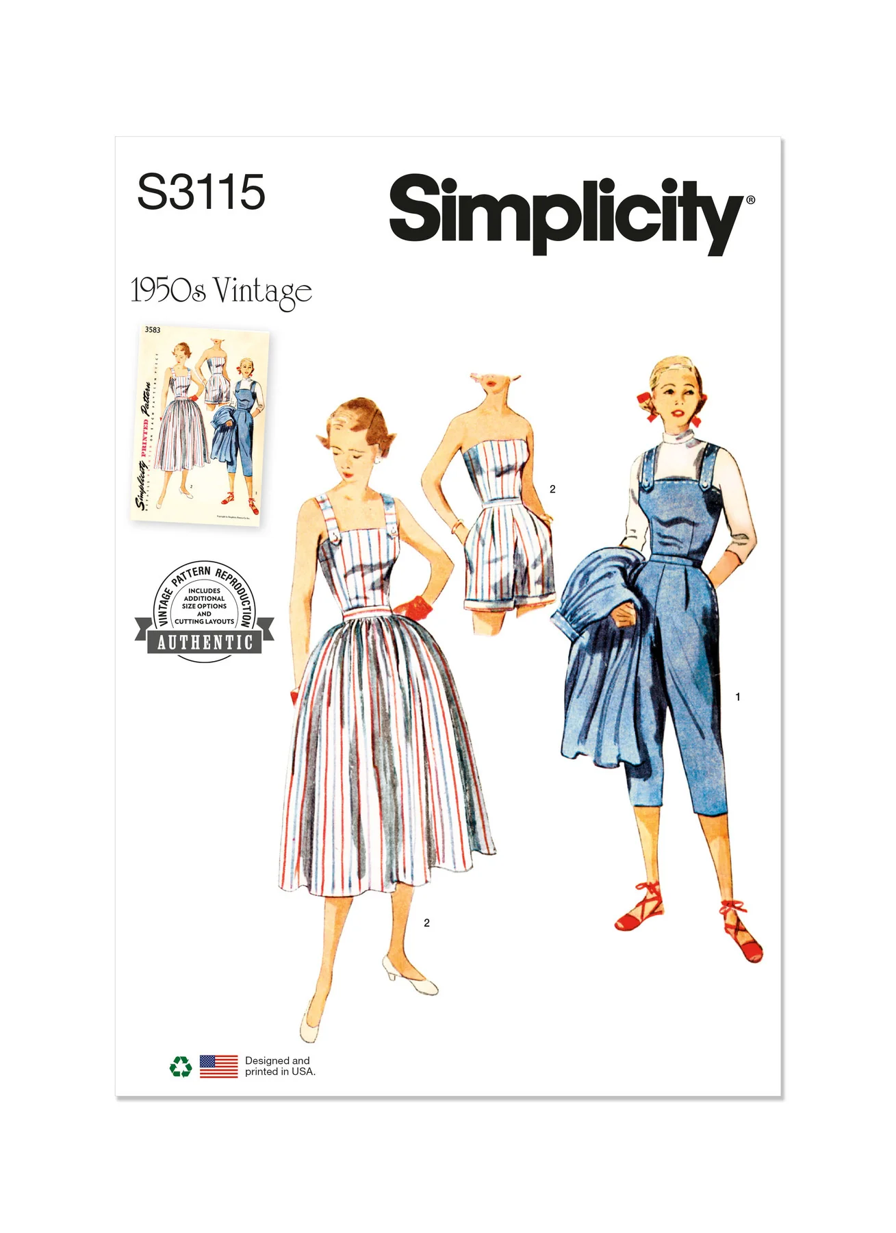Simplicity Pattern S3115 Misses