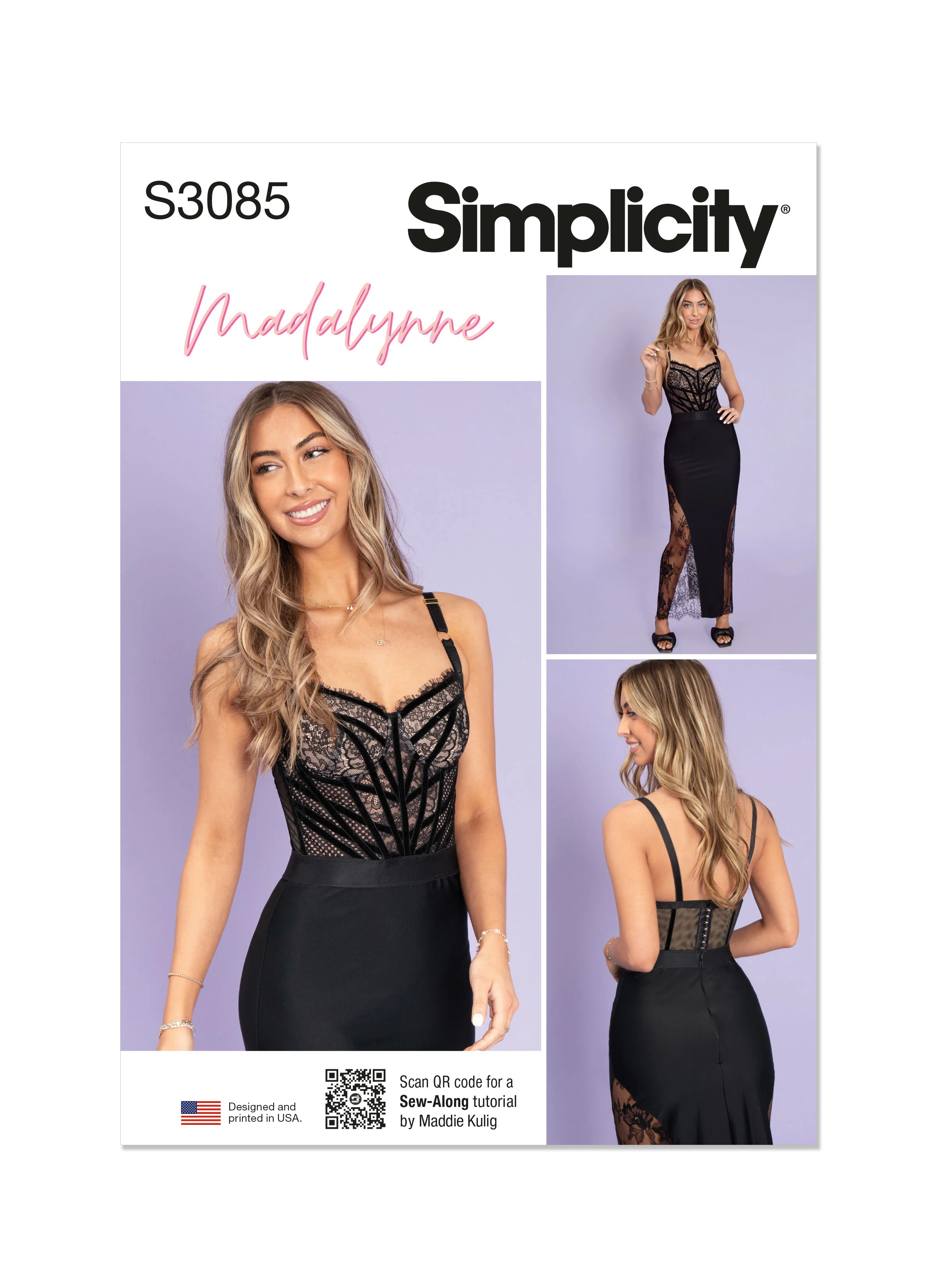 Simplicity Pattern S3085 Ms Plus Size Dress