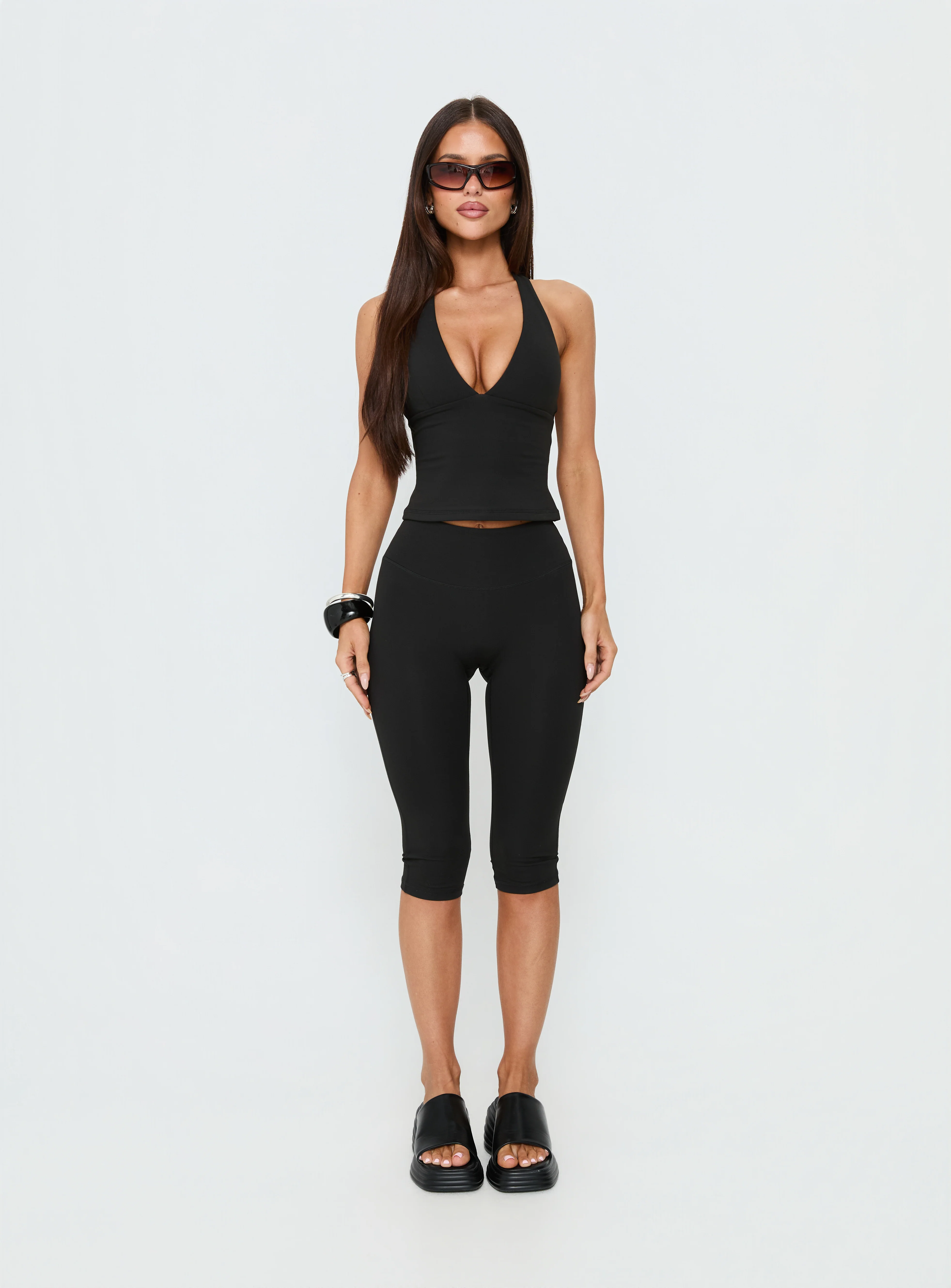 Power Hour Active Capri Leggings Black