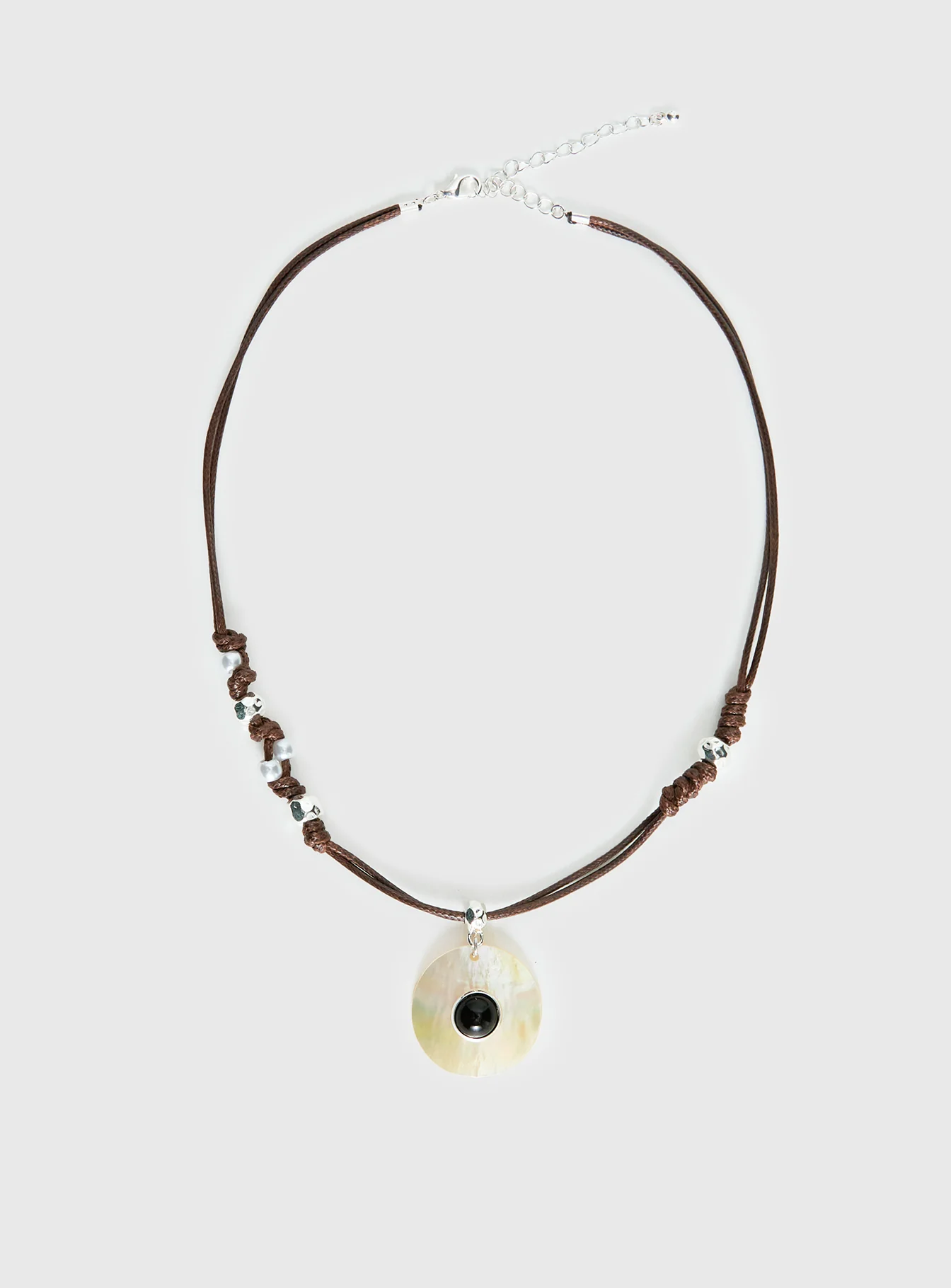 Saturn Returns Pendant Necklace Silver