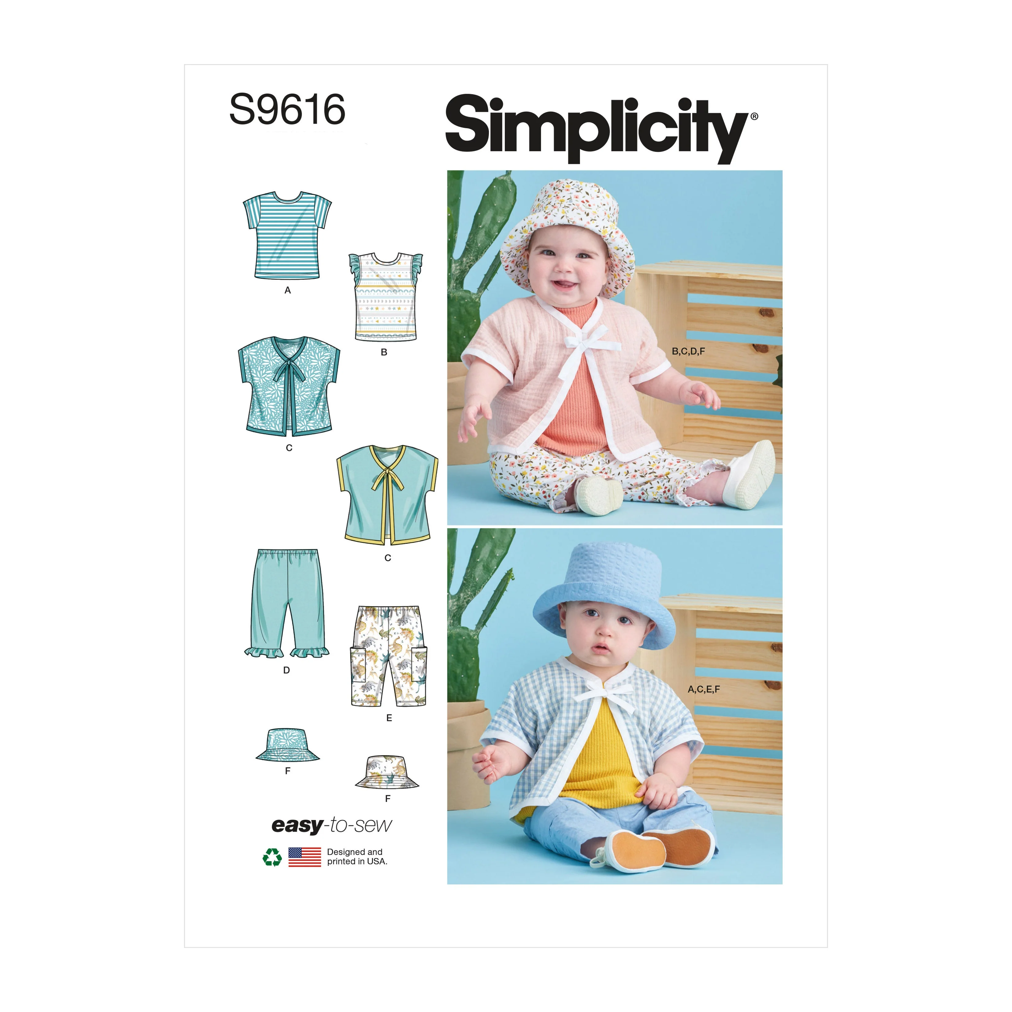 Simplicity Pattern SS9616 Babies