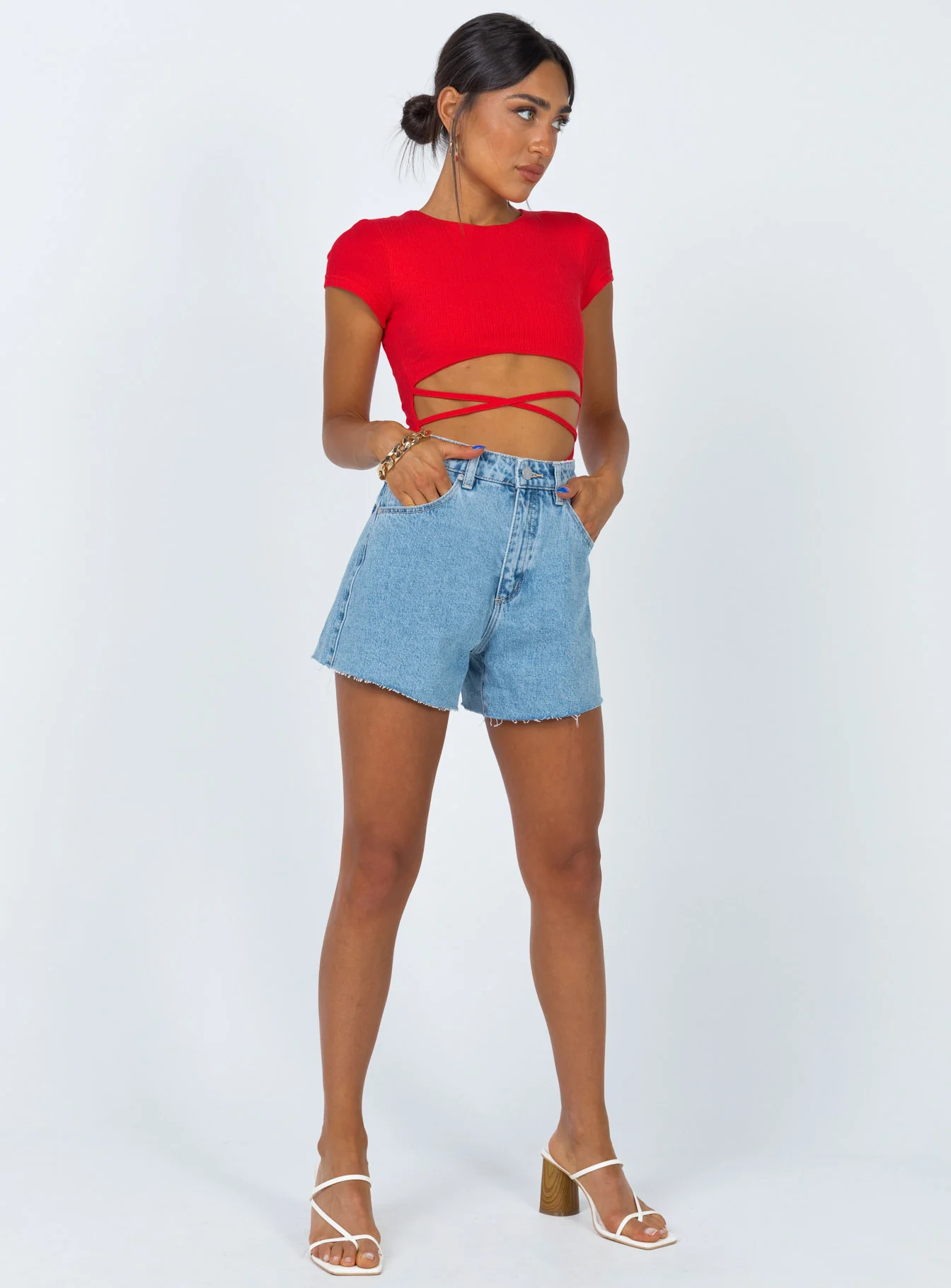 Nicola Bodysuit Red