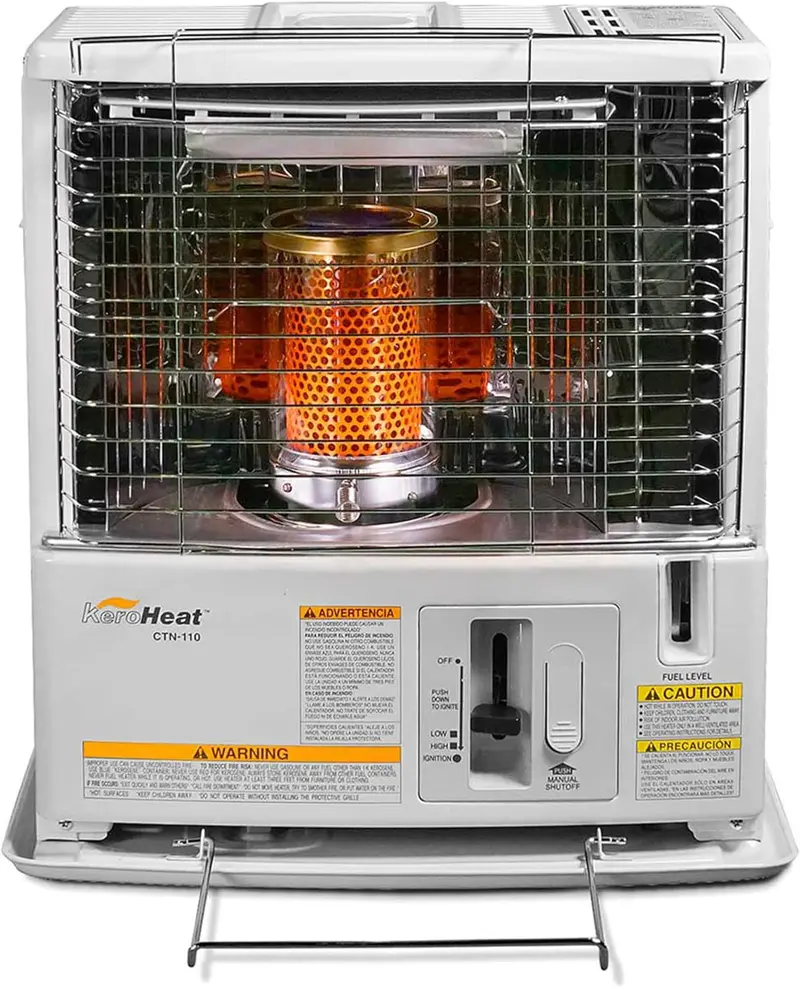 Sengoku KeroHeat 10 000 BTU przenośny grzejnik na naftę z wyłącznikiem bezpieczeństwa – biały