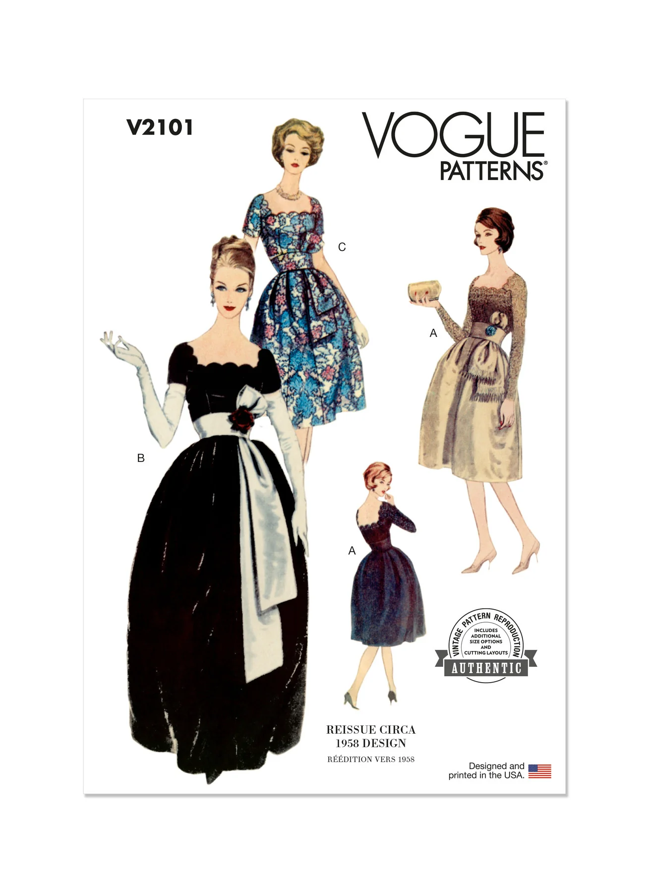 Vogue Pattern V2101 Misses