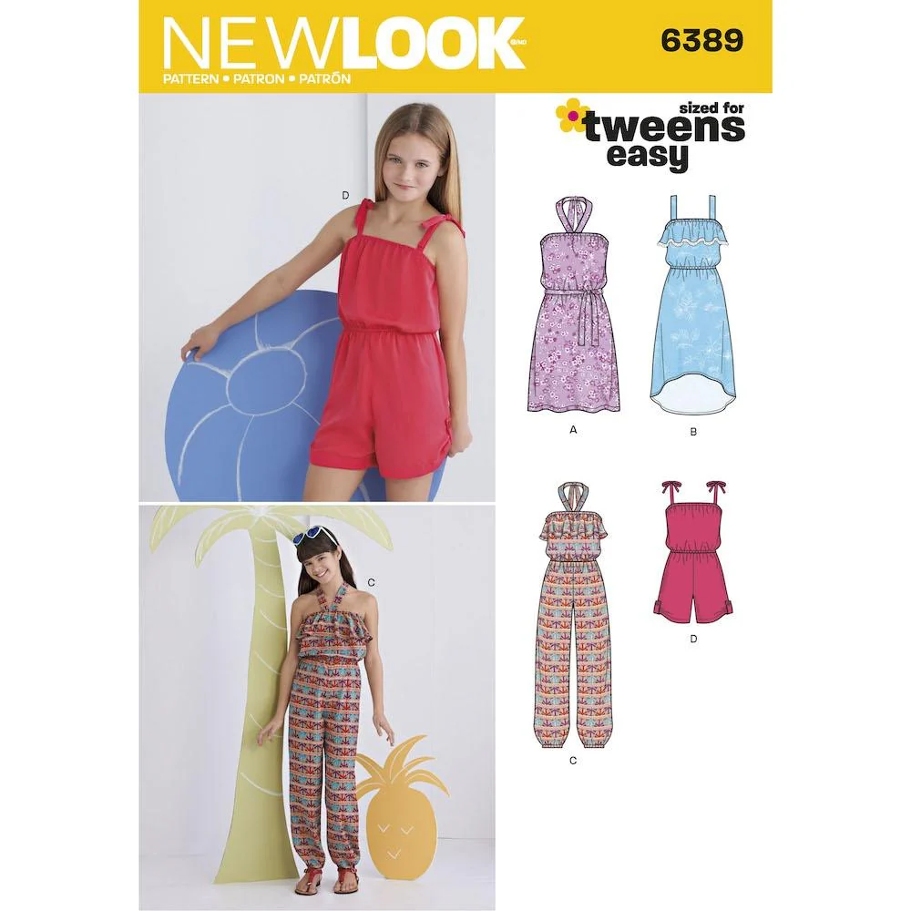 Newlook Pattern 6389 Girls