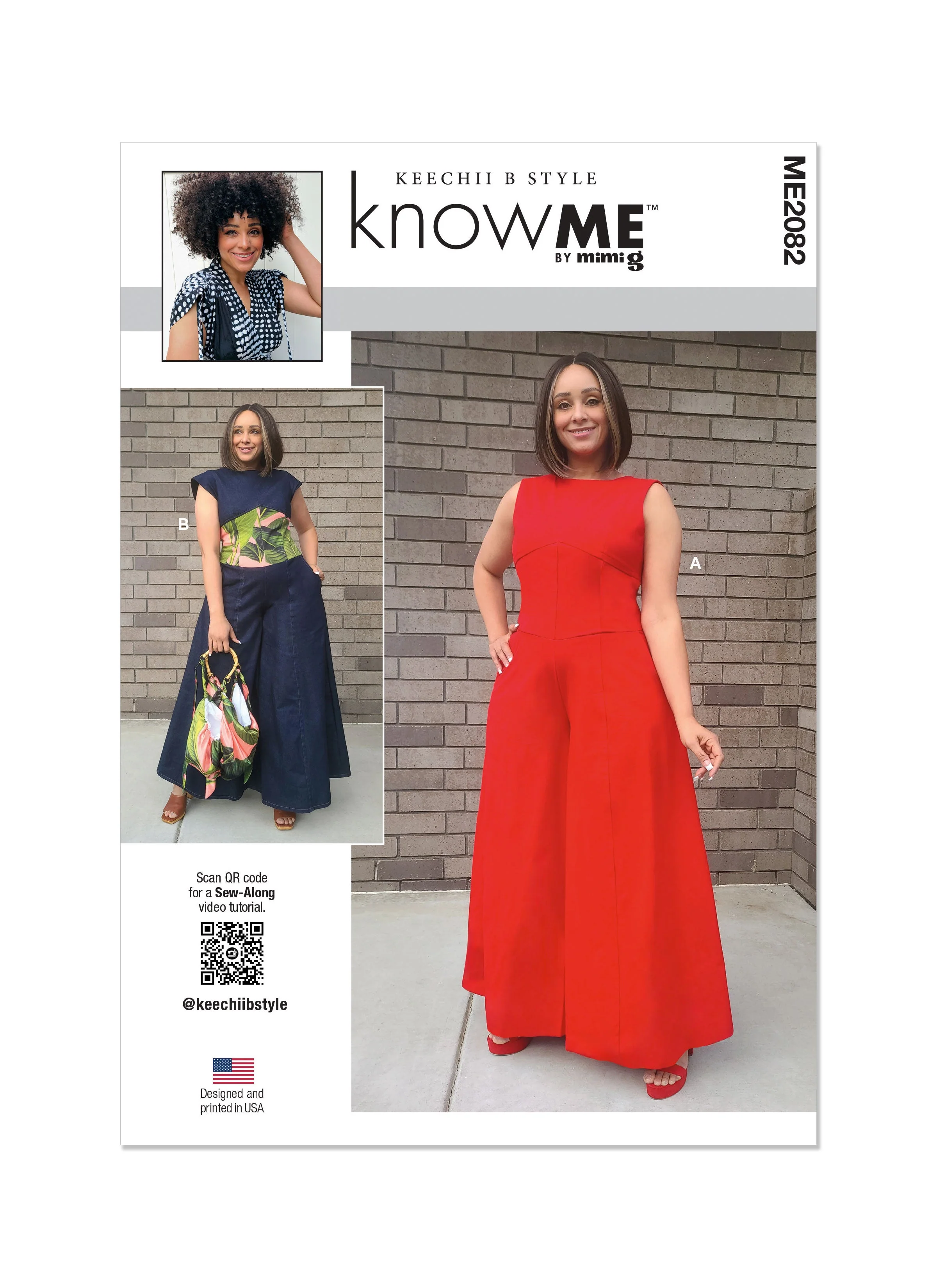 KnowMe Pattern 2082 Misses' and Women's Jumpsuits
