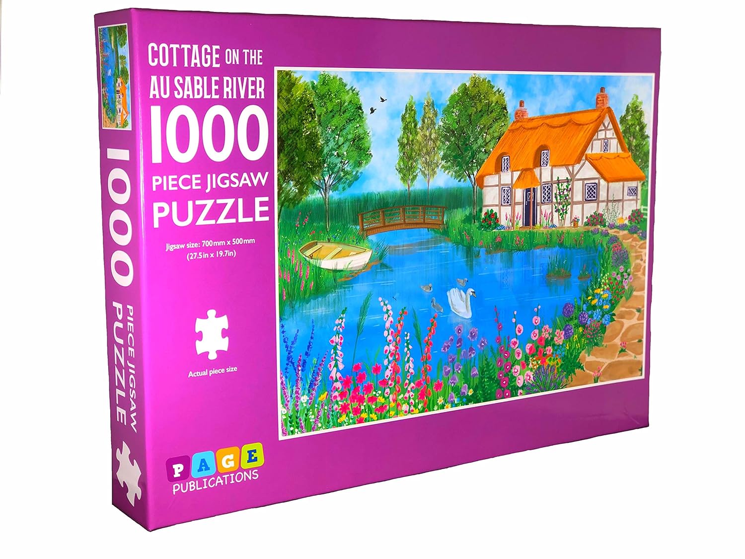 1000-Piece Jigsaw Puzzle, Cottage on the AU Sable River
