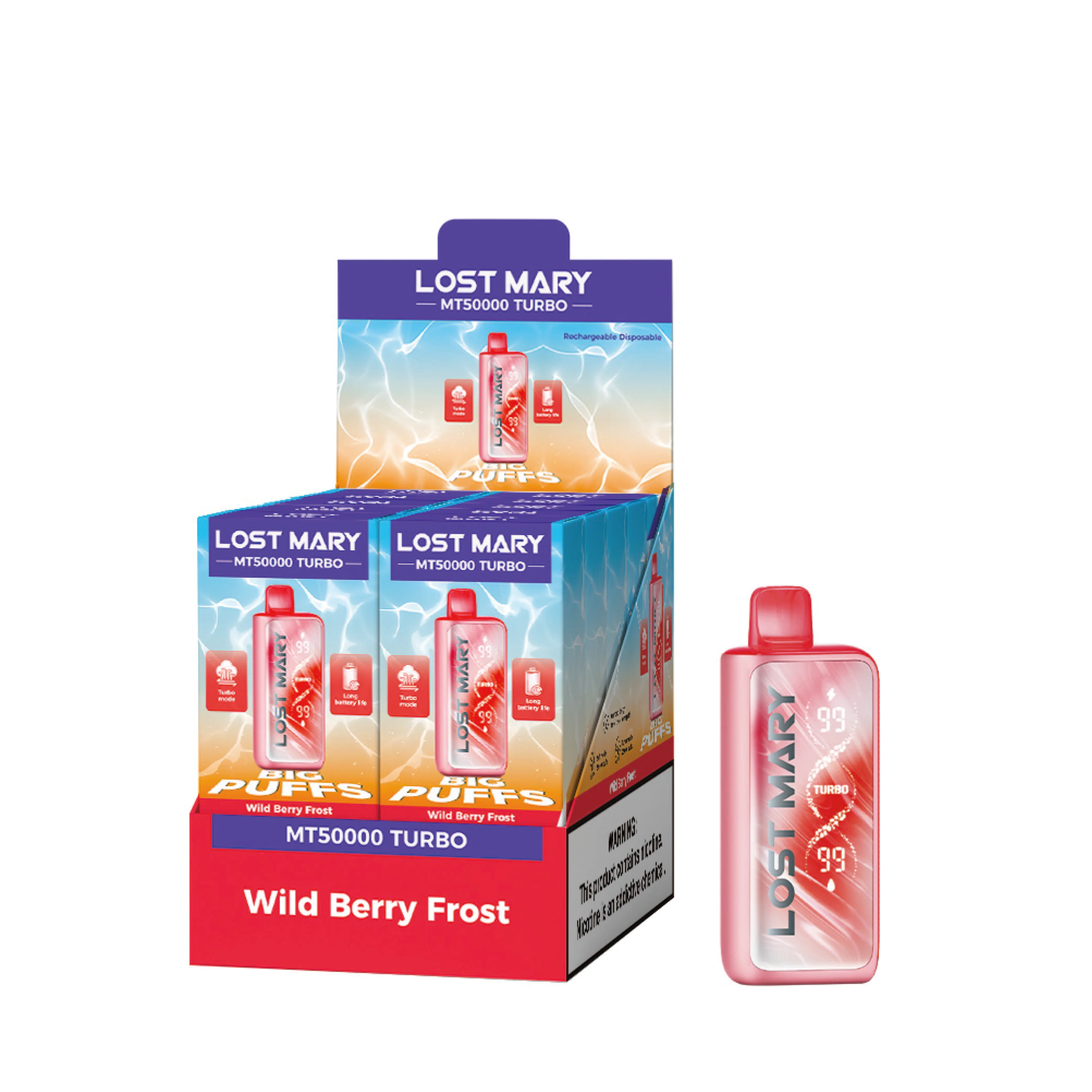 LOST MARY MT50K Turbo oplaadbare wegwerpvape (alle smaken)