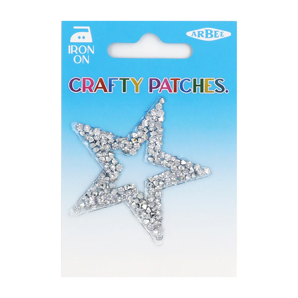 Arbee Crafty Patch, Star Rhinestone- 1pc
