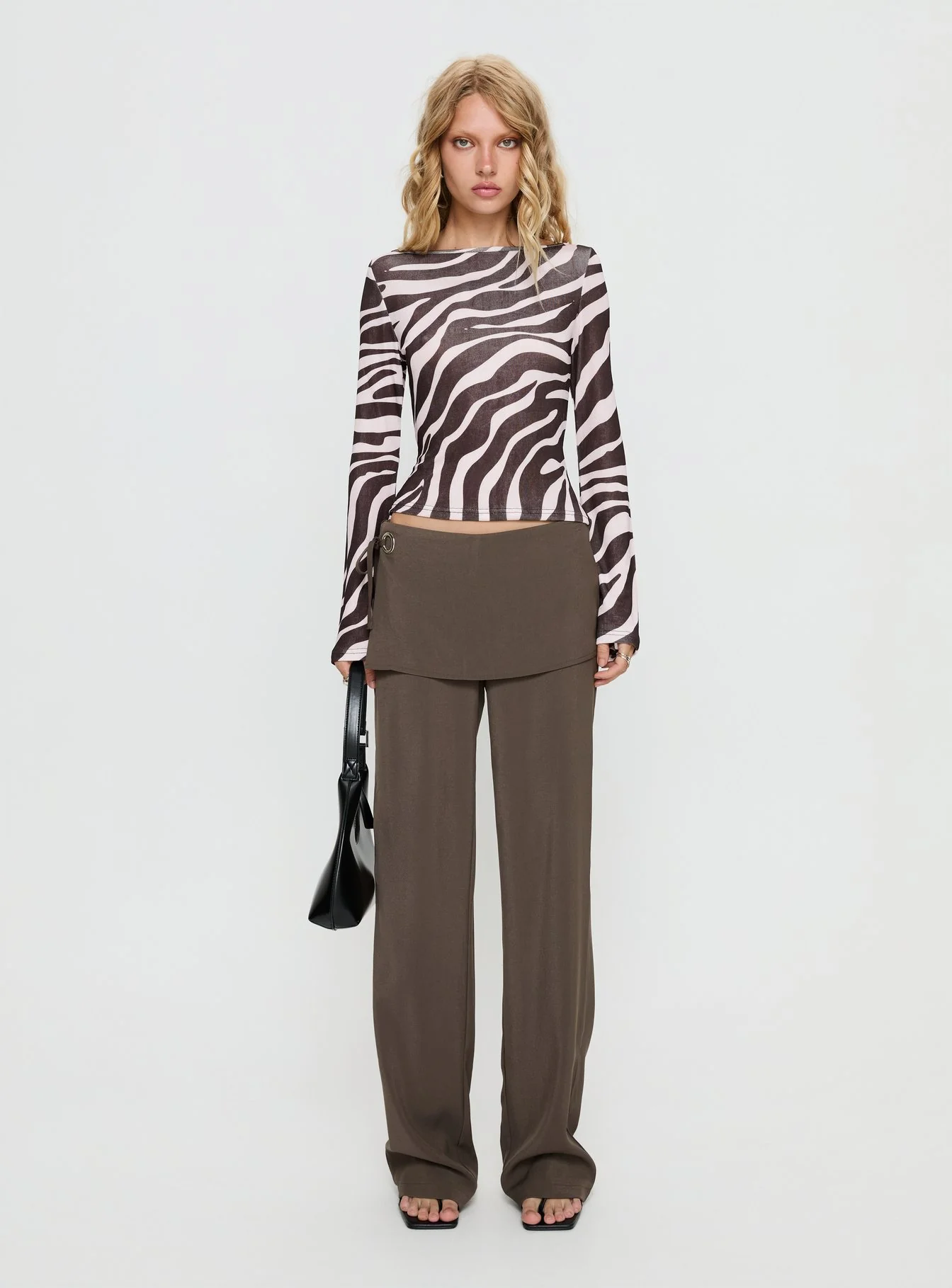 Casidee Long Sleeve Top Zebra