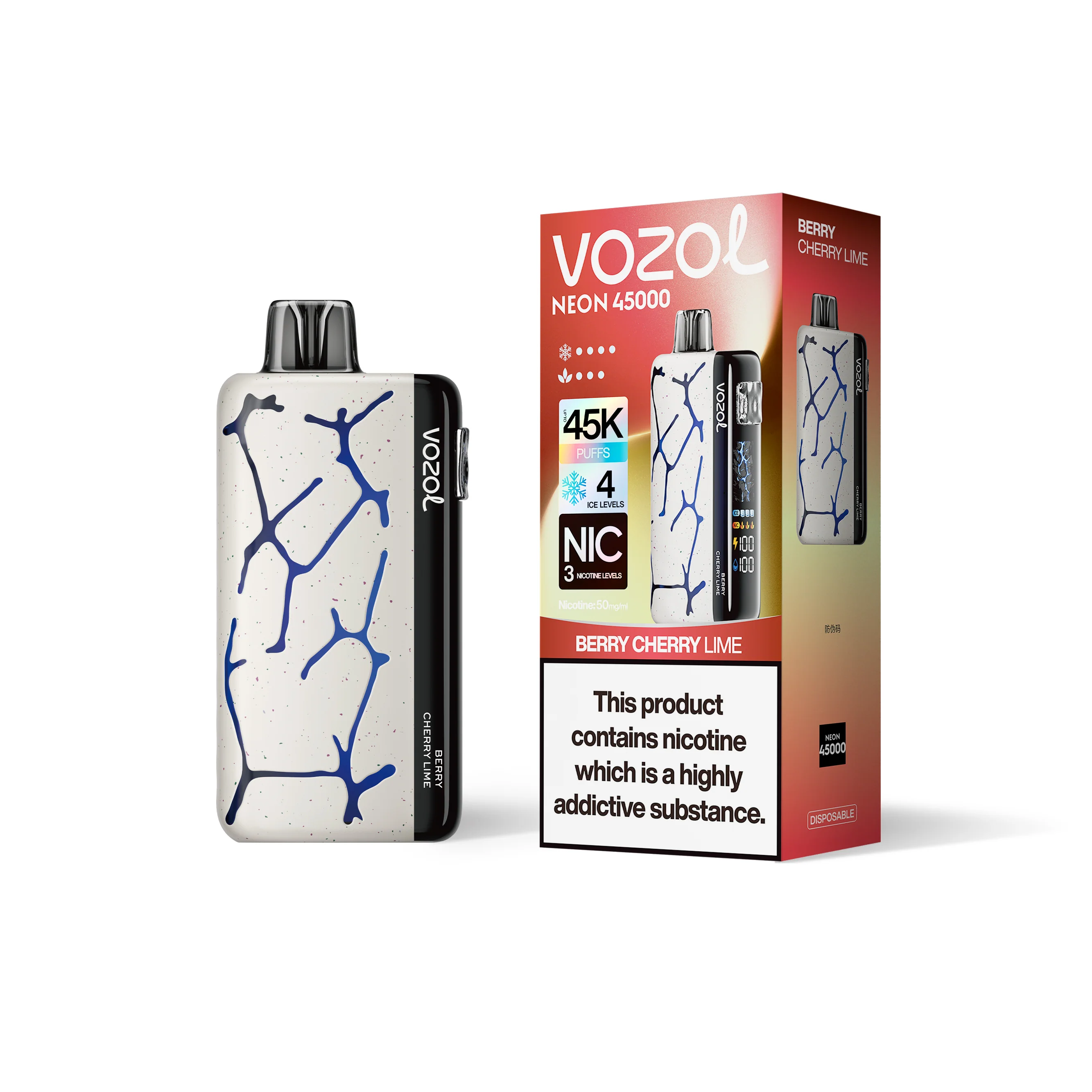 VOZOL NEON 45K wegwerpvape (alle smaken)