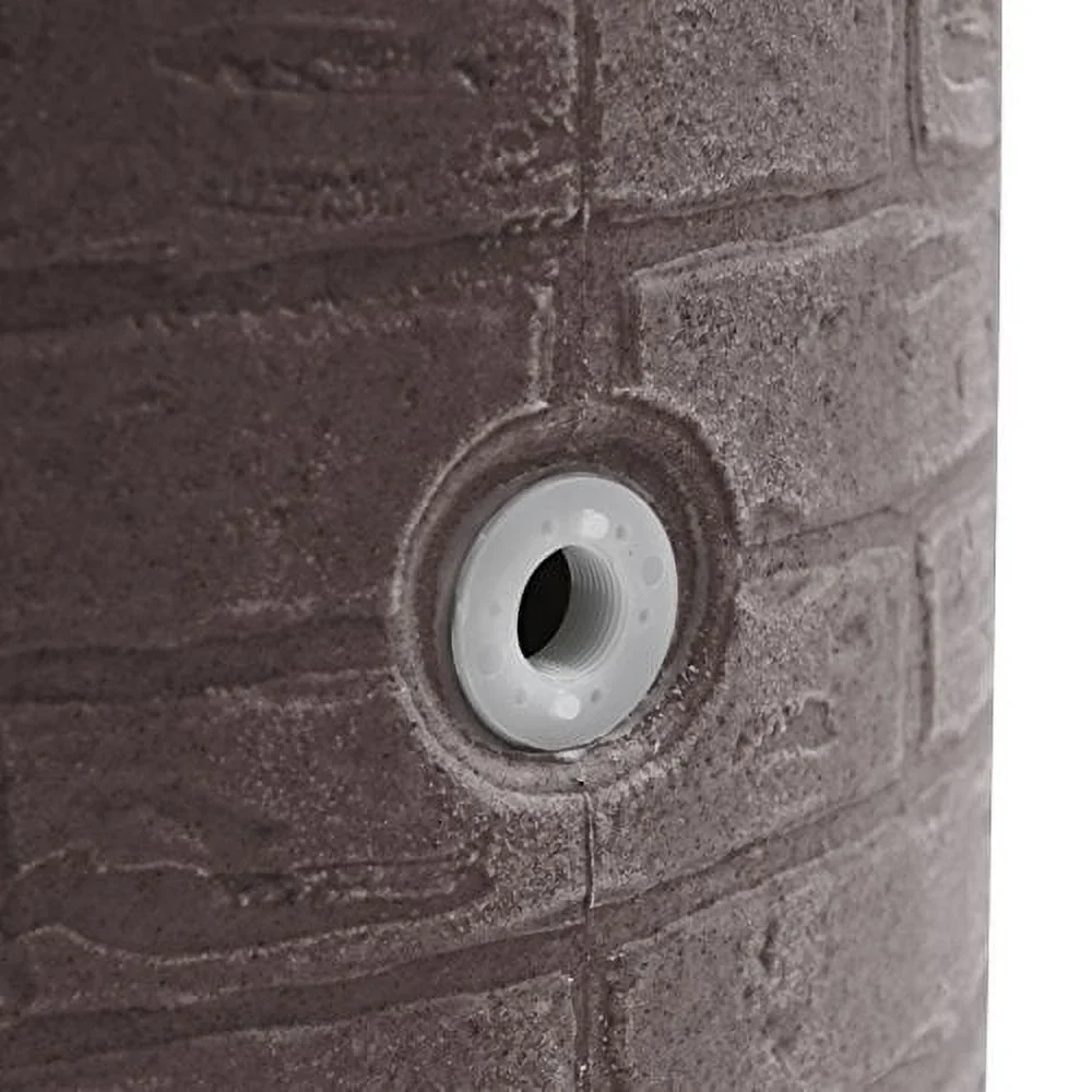 Good Ideas IMP - D50 - DAR Impressions Downton Rain Saver Rain Barrel, 50 Gallon, Dark Granite