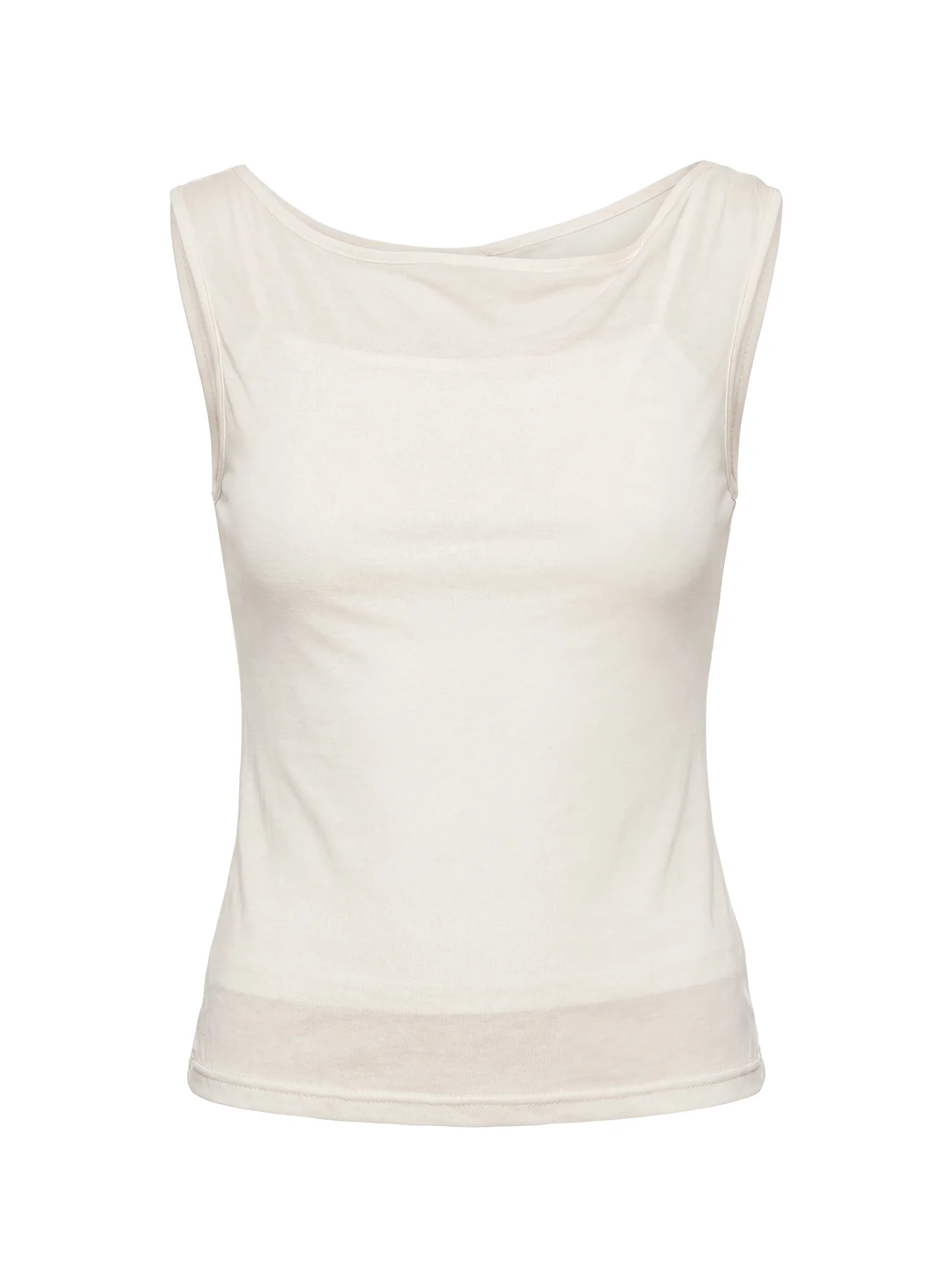 Skaia Layered Sheer Top Cream