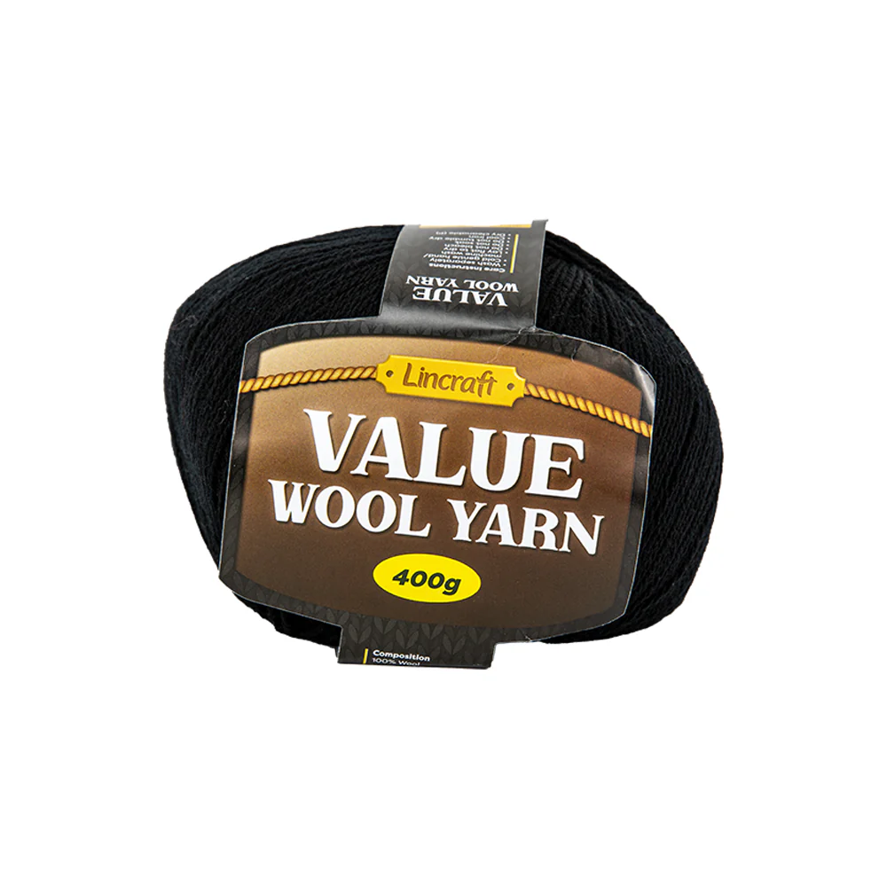 Lincraft Wool Value Crochet & Knitting Yarn, 400g Wool Yarn