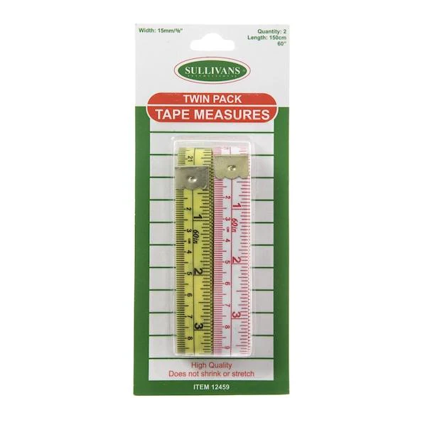 Sullivans Tape Measures 150cm- 2pk