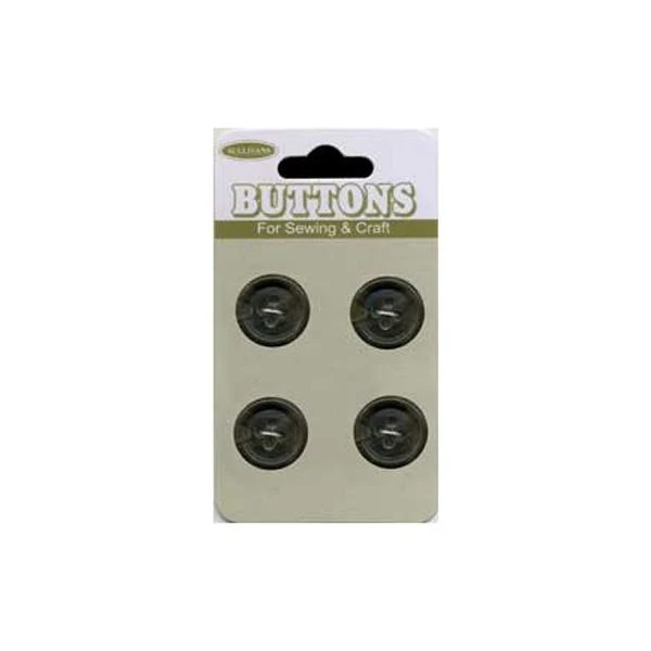 Sullivans Plastic Button, Brown- 15 mm