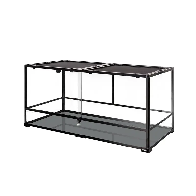 Terrarium REPTIZOO Extra Large o pojemności 120 galonów (ok. 450 litrów) dla gadów – wentylowane terrarium z przednim otworem, odpowiednie dla dużych gatunków zwierząt.