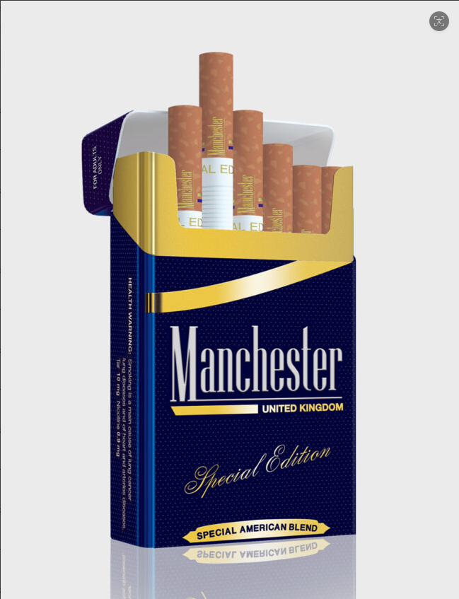 Manchester Blue Special Edition Cigarettes(200 Cigarettes / 10 Packs)