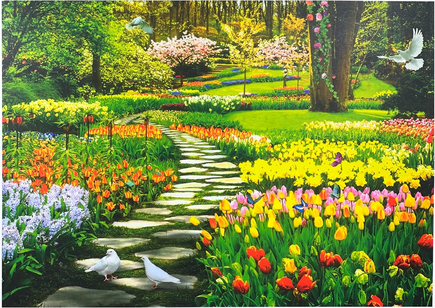 1000-Piece Jigsaw Puzzle, Flower Path