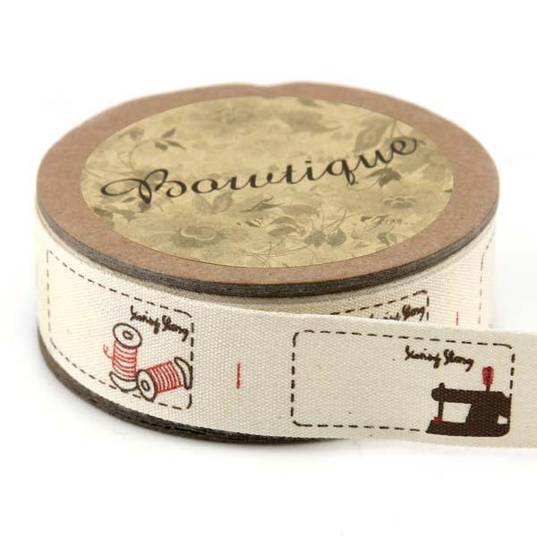 Bowtique Cotton Ribbon, Sewing- 15mm x 5m