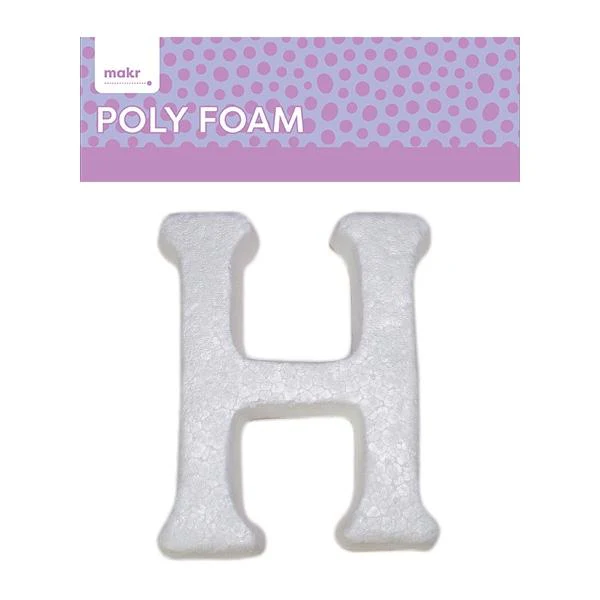 Makr Polyfoam, Uppercase  A- 15cm White