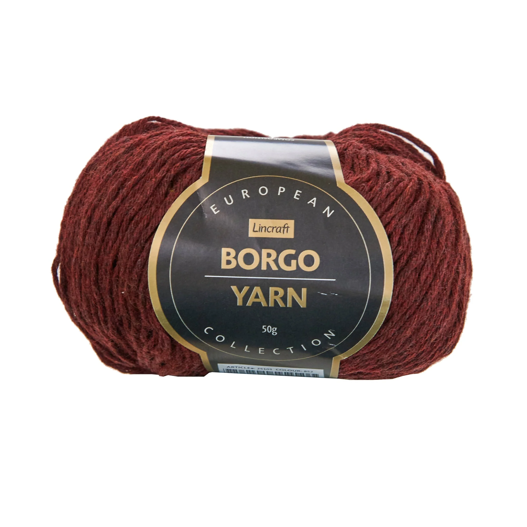European Collection Borgo Crochet & Knitting Yarn, 50g