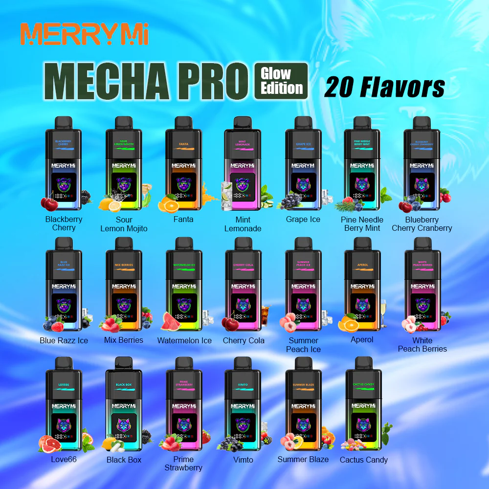 MerryMi Mecha Pro 20K oplaadbare wegwerpvape (alle smaken)