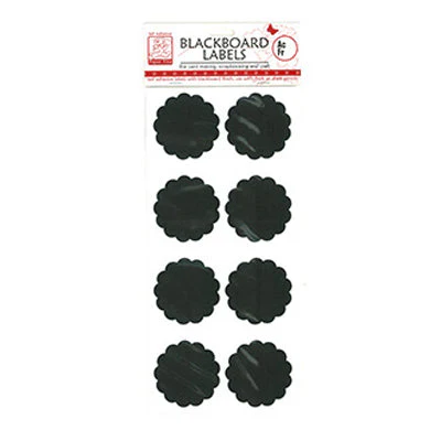Stickers Chalkboard Stickers, Large Scallop Circles- 8pk