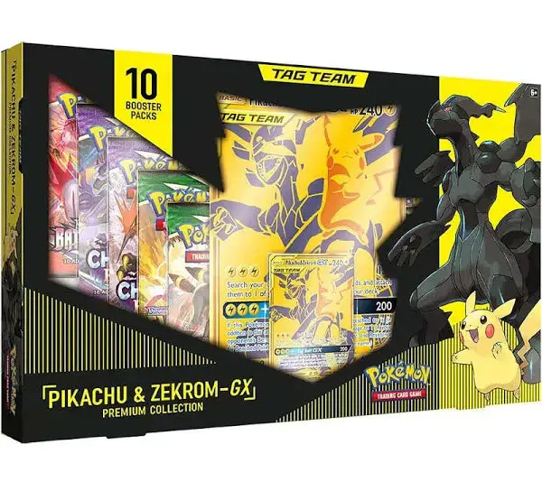 Kolekcja kart kolekcjonerskich Pokémon Pikachu i Zekrom GX Premium – limitowana edycja