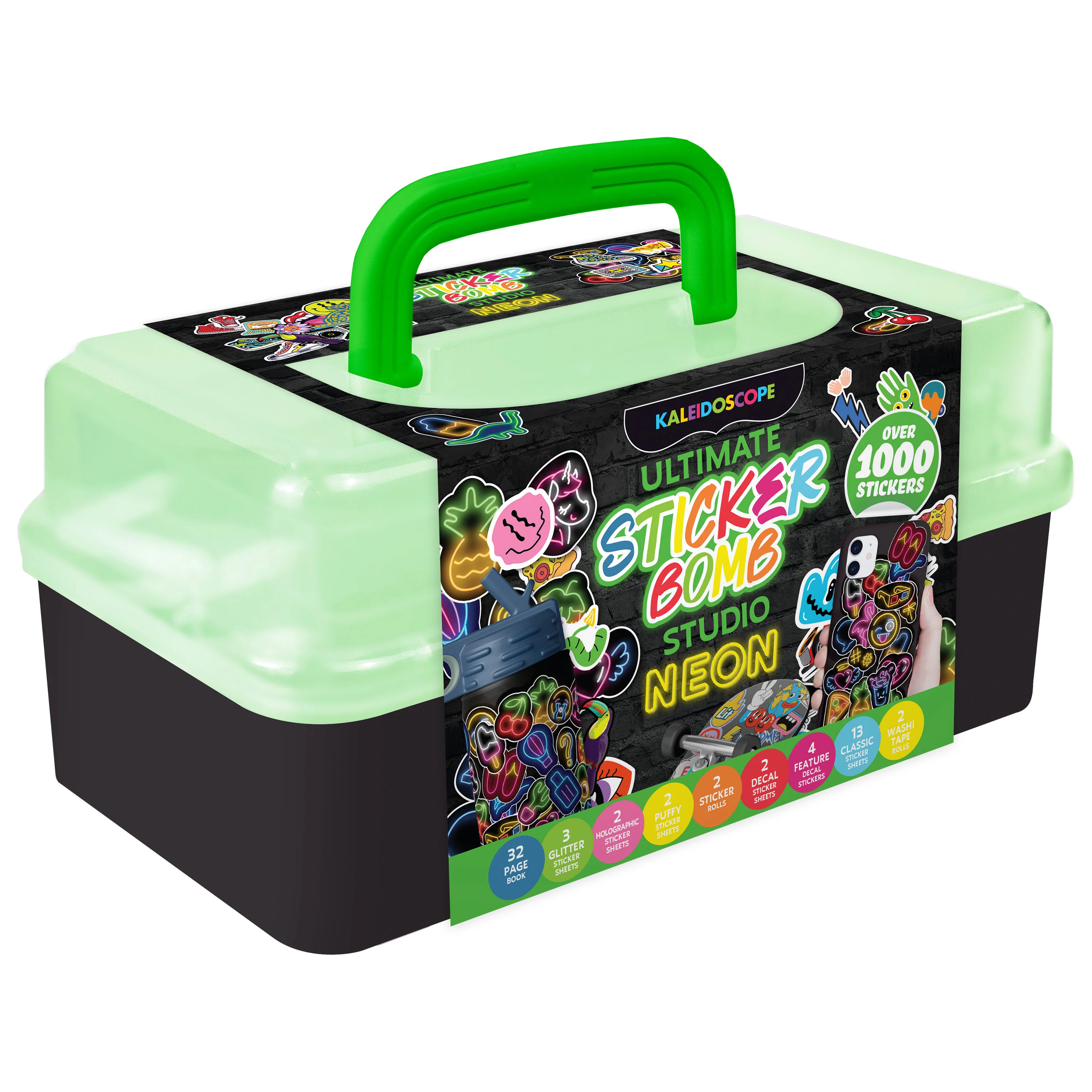 Kaleidoscope Sticker Bomb Studio Neon