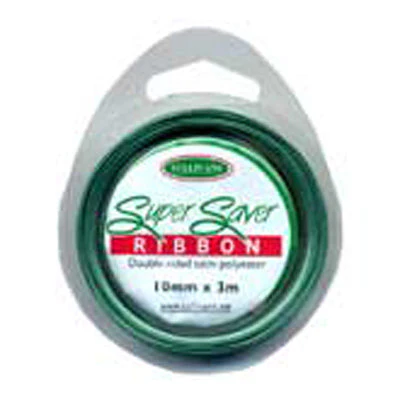 Sullivans Satin Ribbon, Emerald- 10mm