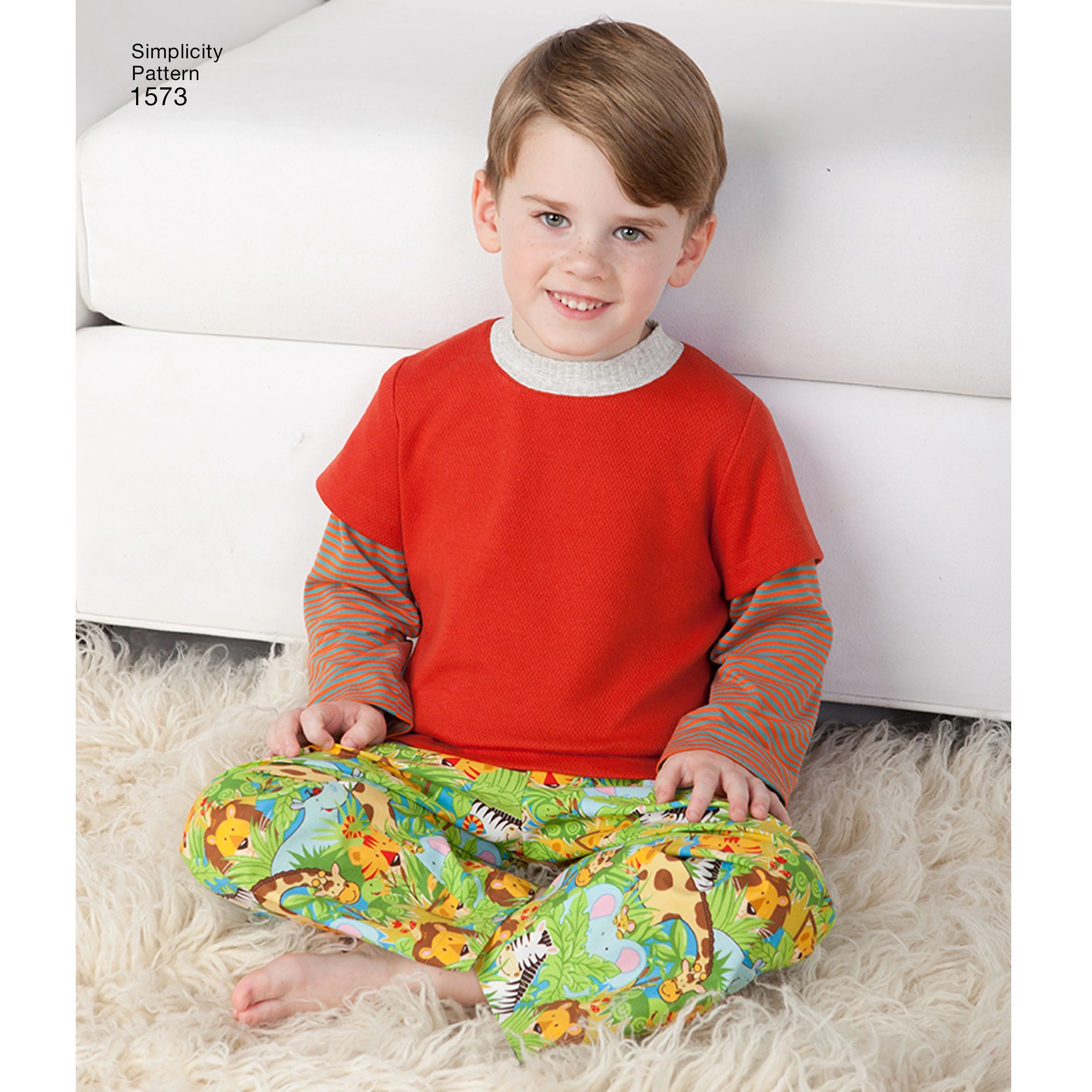 Simplicity Pattern 1573 Toddlers' and Child's Loungewear