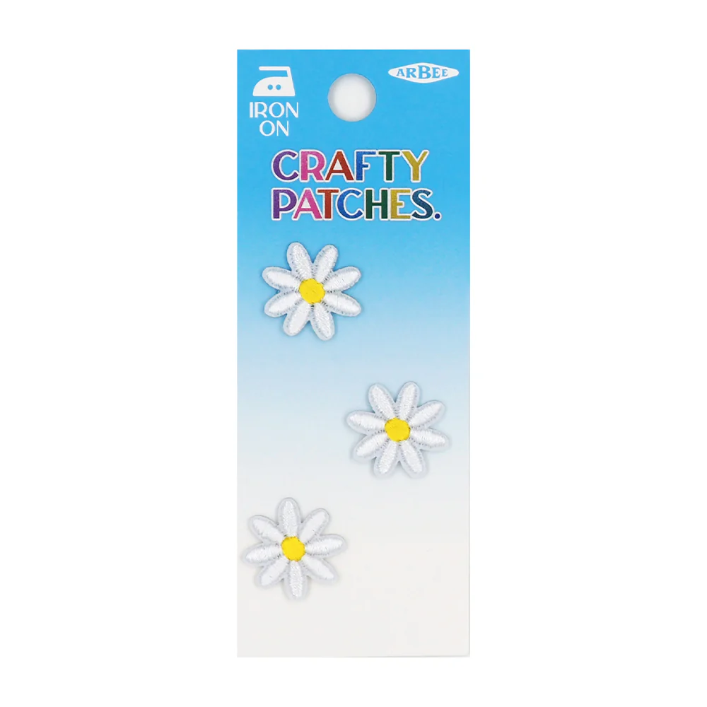 Arbee Crafty Patch, Small Daisies- 3pc