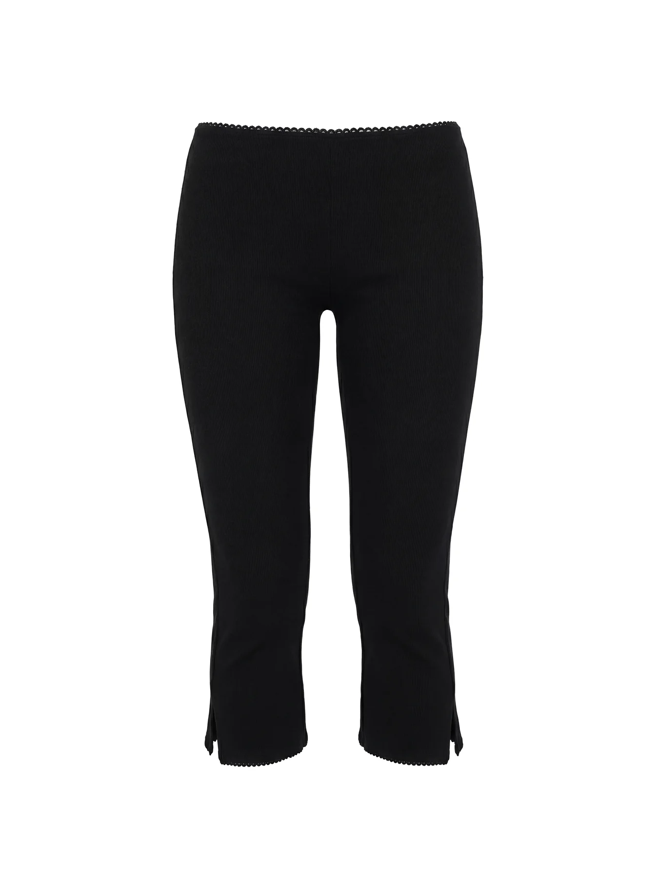 Baseline Rib Capri Pants Black Petite