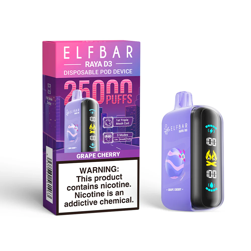 ELFBAR RAYA D3 wegwerpvape (alle smaken)