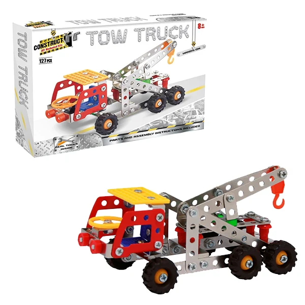 Construct It DIY Mechanical Kit, Tow Truck- 127pc