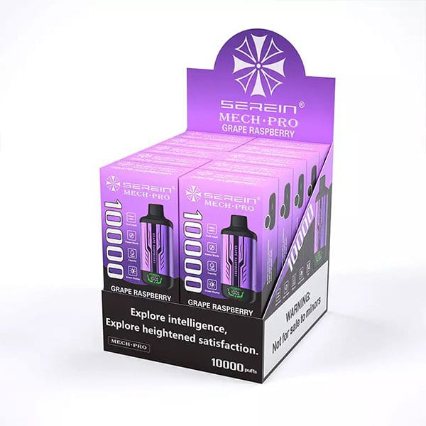 SEREIN MECH-PRO 10000 Puffs Grape Raspberry - VAPE WAREHOUSE -