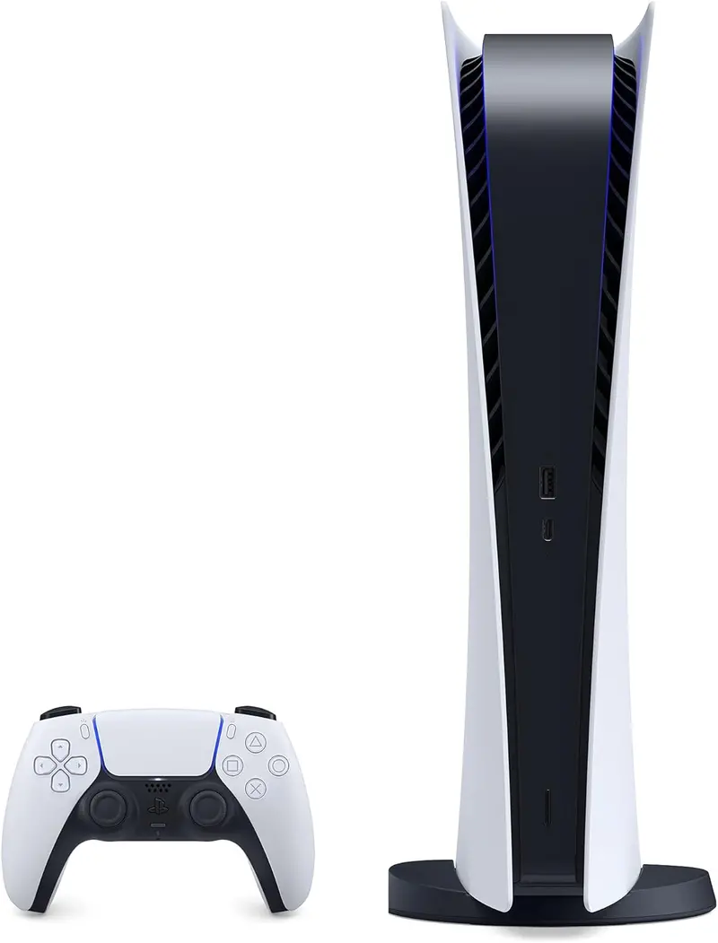 Zestaw PS5 Digital Edition – smukła konsola do gier z bezprzewodowym kontrolerem DualSense