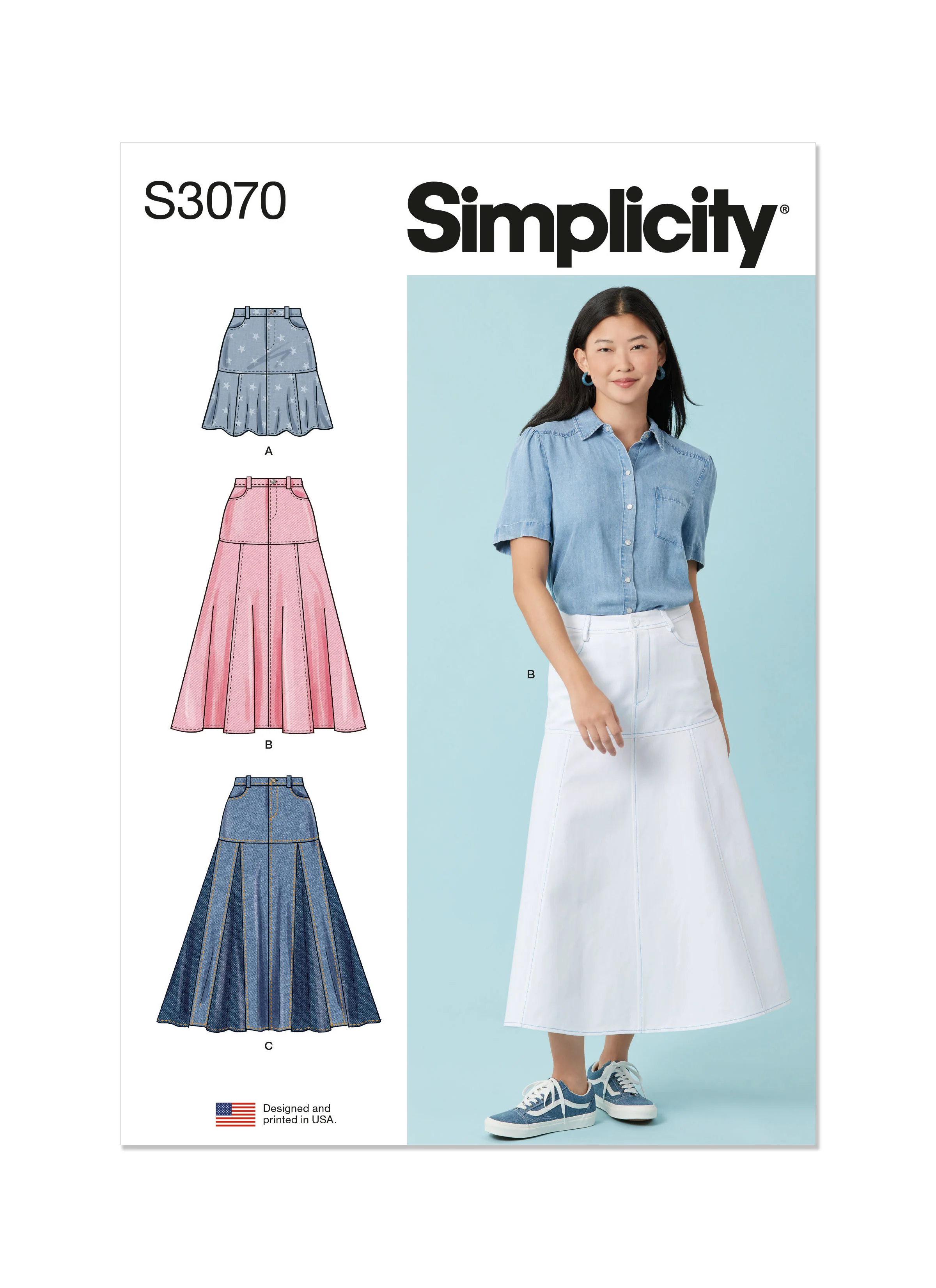 Simplicity Pattern S3070 Miss Skirt Pants
