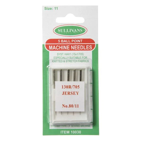 Sullivans Machine Needles, Ball Point- No 80/11