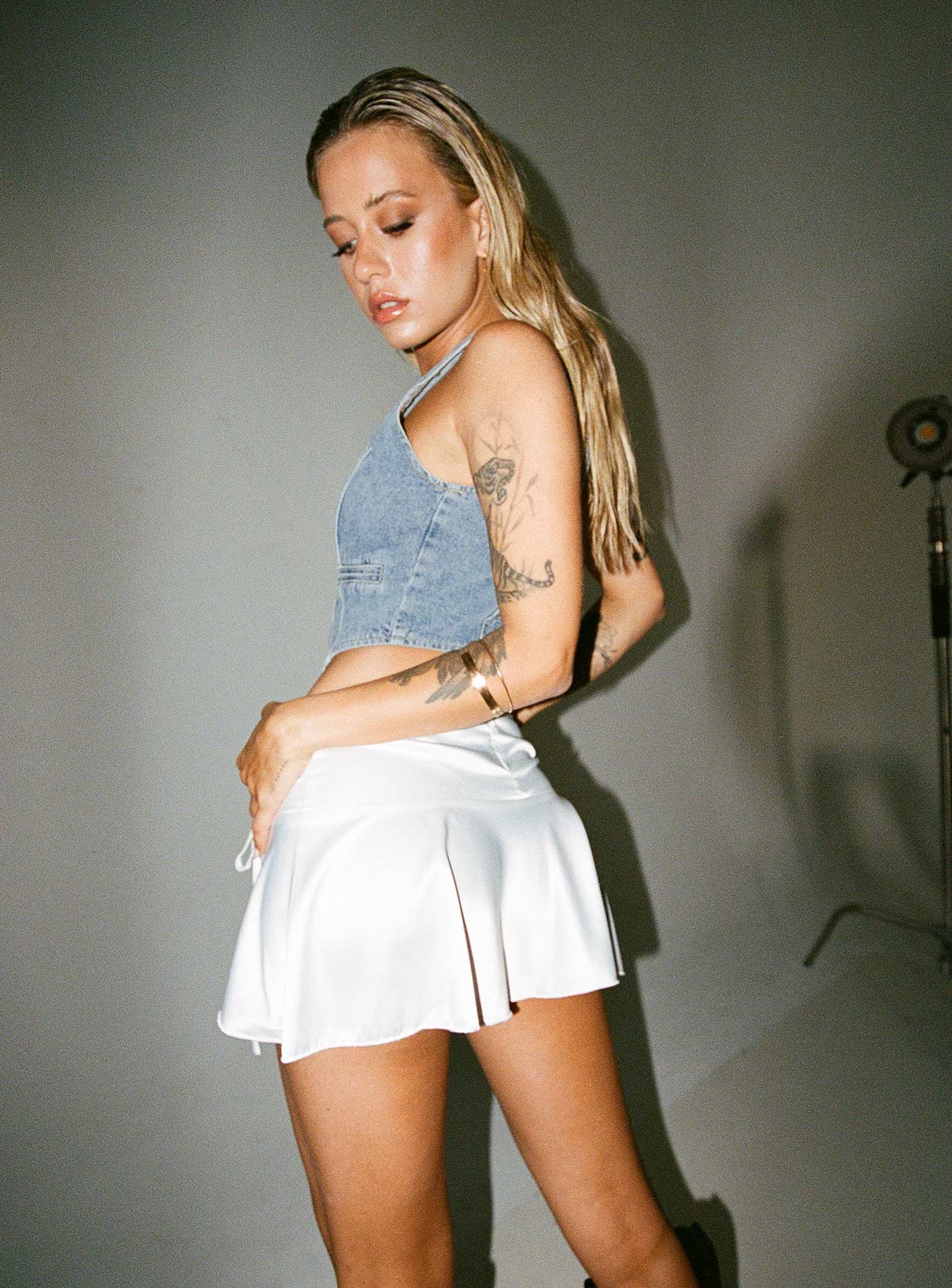 Gibbs Mini Skirt White