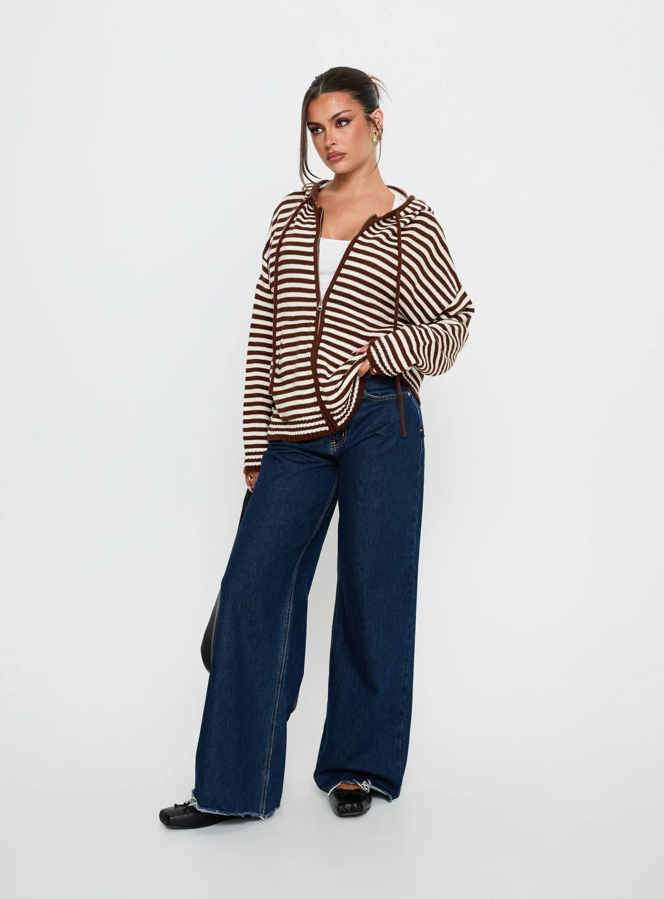 Brienna Zip Jacket Brown