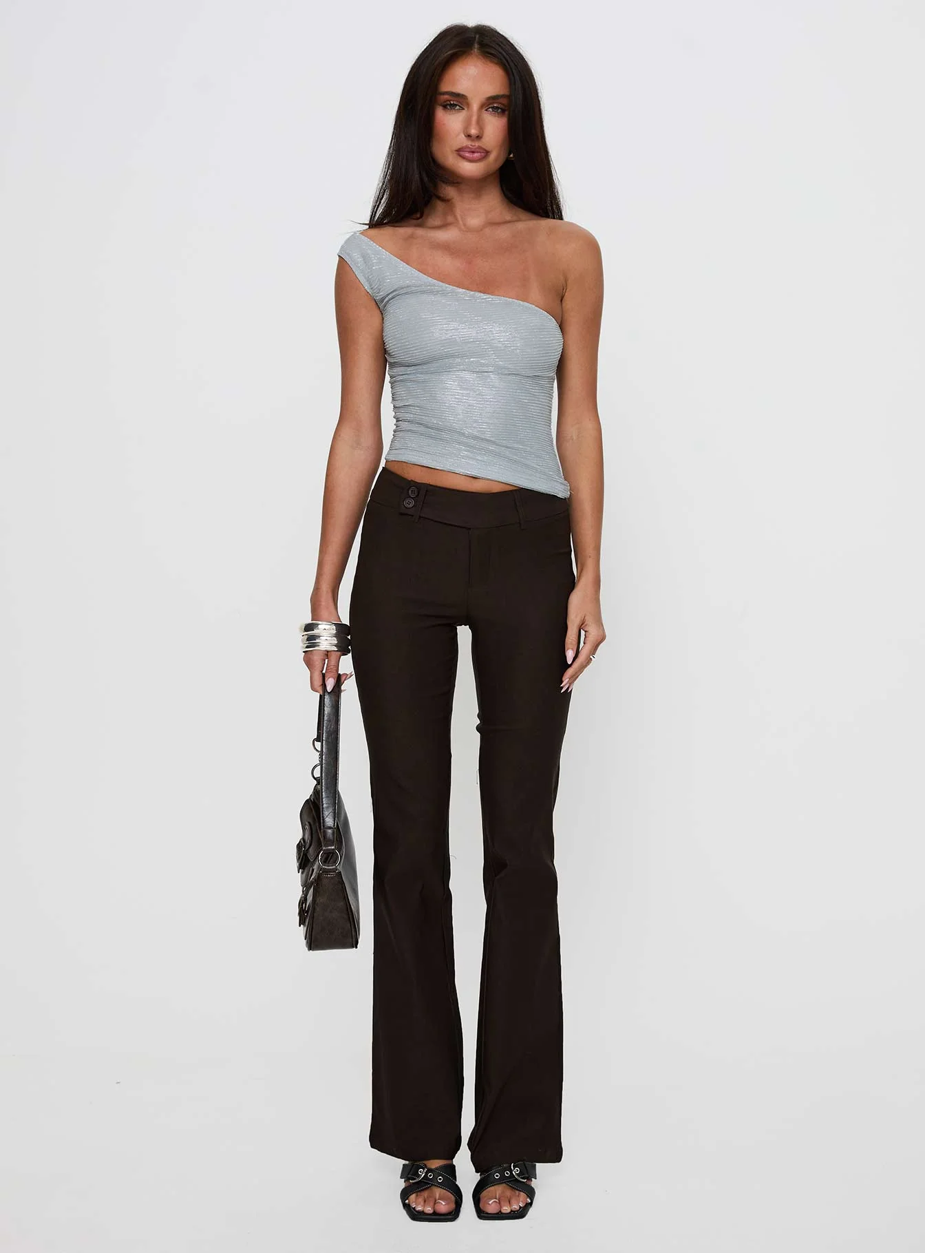 Kinkirk Flared Pants Chocolate Tall