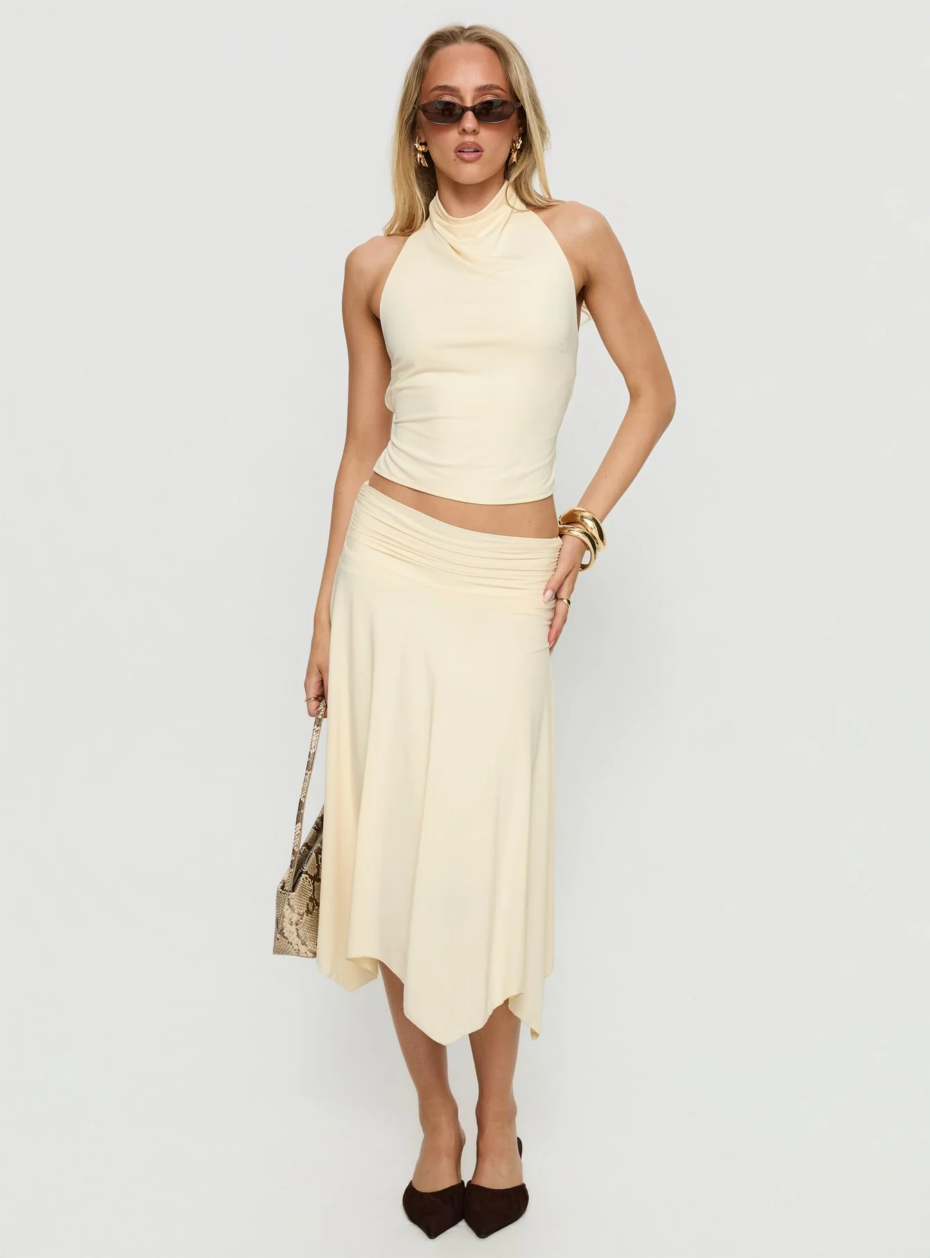 Scenic Route High Neck Top Yellow