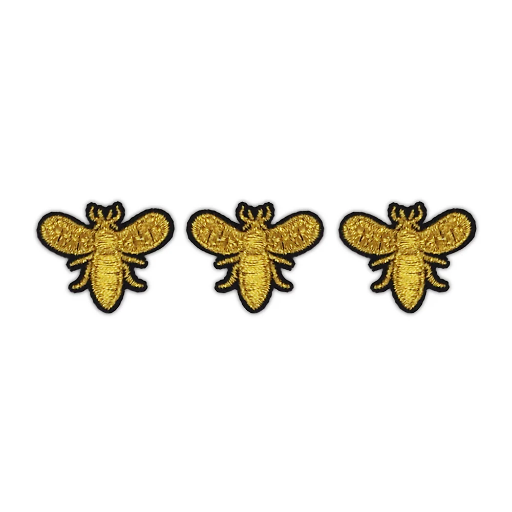 Arbee Crafty Patch, Mini Gold Bees- 3pc