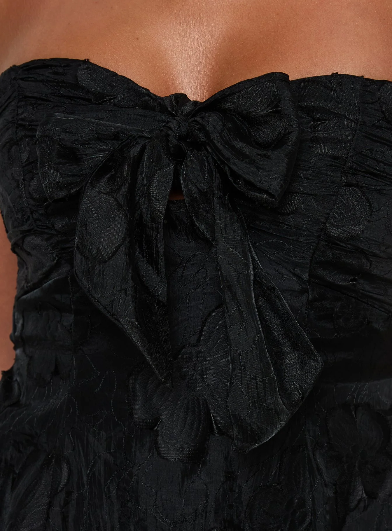 Loulani Strapless Mini Dress Black
