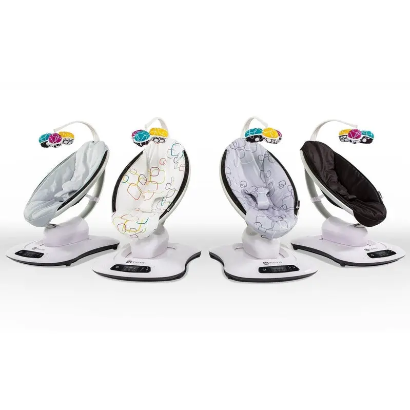 Huśtawka dla niemowląt 4moms mamaRoo 4 – kołysanki kompatybilne z technologią Bluetooth, z wieloma ruchami i 5 trybami uspokajania