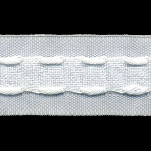 Sullivans Curtain Tape, White- 30mm