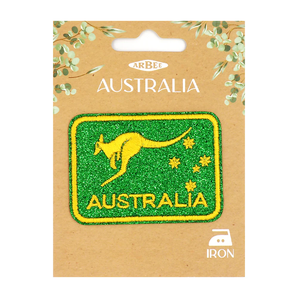 Arbee Crafty Patch, Australia Sport Glitter- 1pc